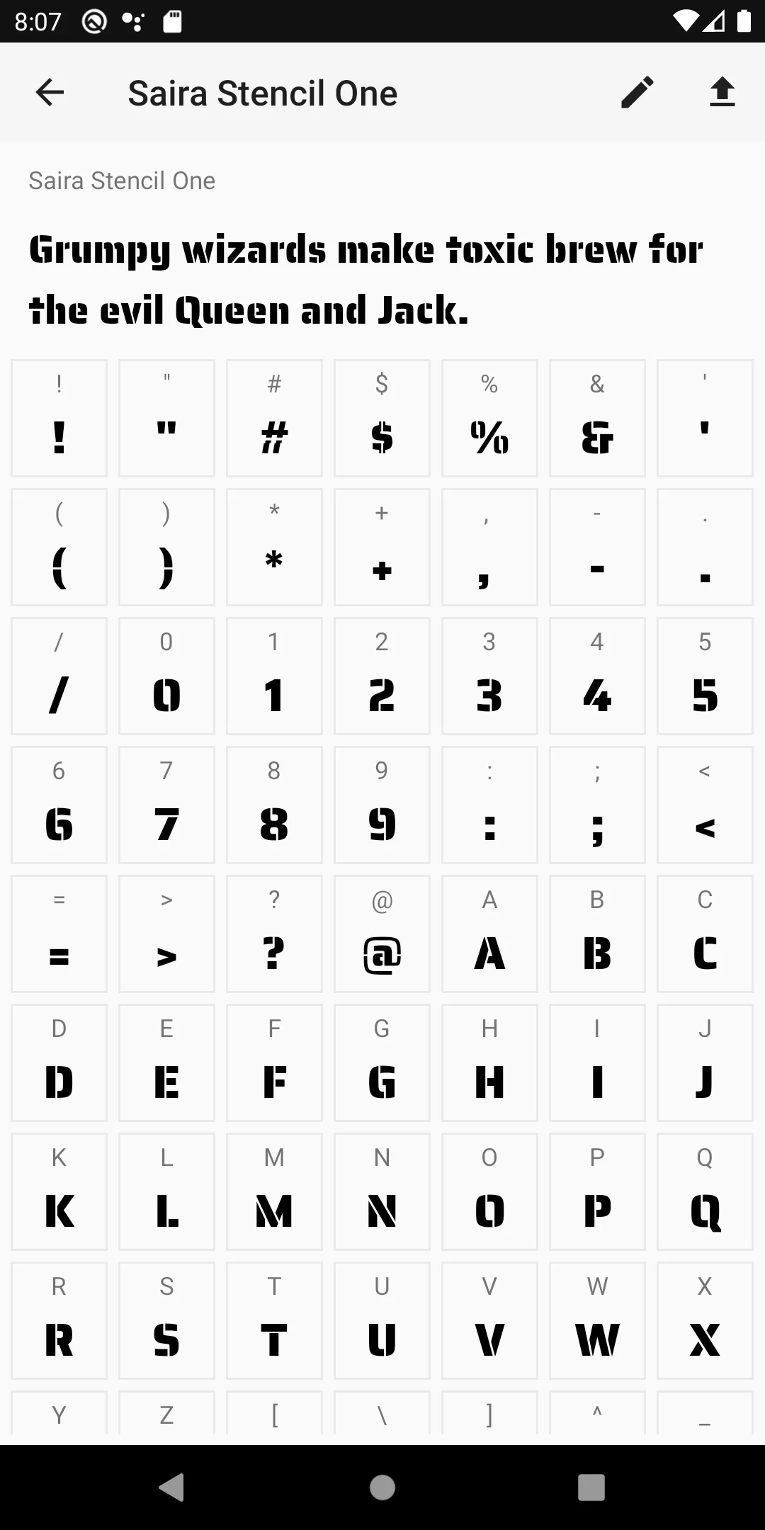 Fontasy - Google Fonts Browser screenshot