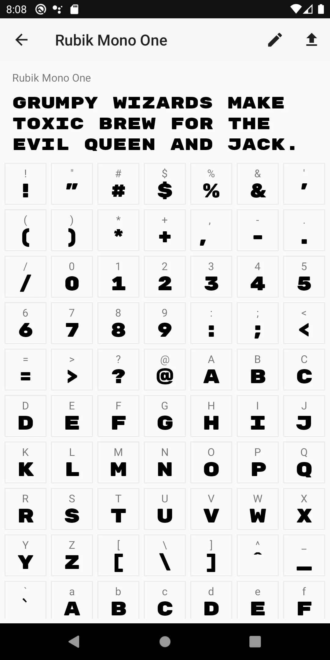 Fontasy - Google Fonts Browser screenshot